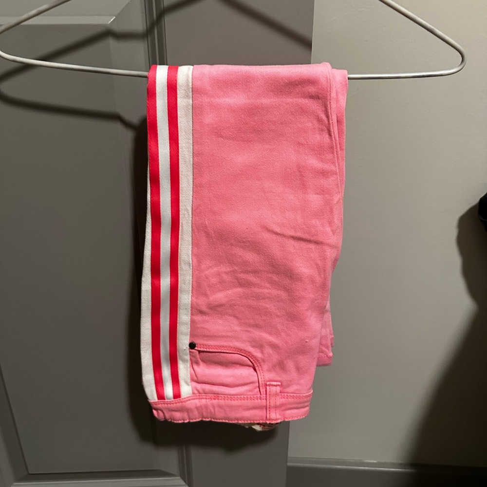 Du Pareil au Même Pink Pants with Stripe Detail for Girls - Size: 6 years
